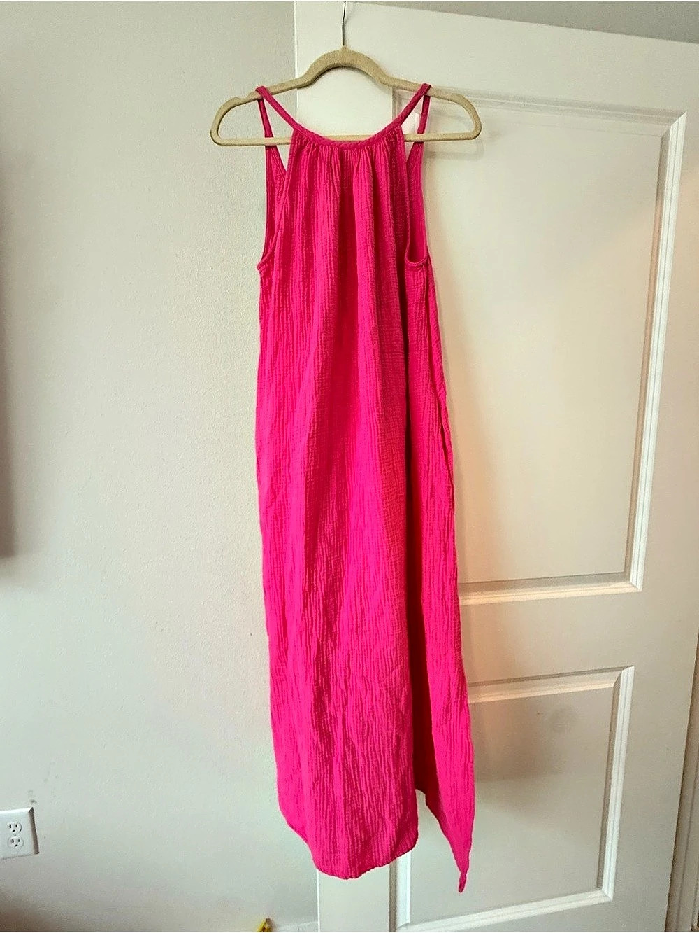 Universal Thread Pink Cotton Maxi Dress Size Medium Like New